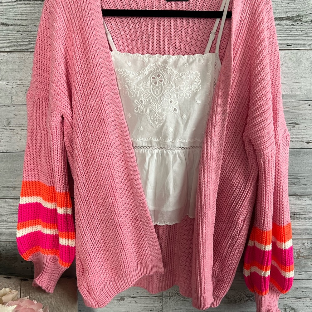 Pink Cardigan!
